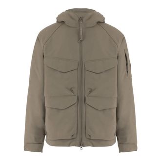 C.P. Company Stretch Nylon Jas met Meerdere Zakken - Heren - Zomerjassen - Beige - 2XL - Nylon - Jassen