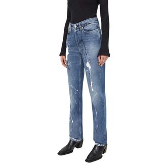 Won Hundred Rechte jeans - Dames - Jeans - Blauw - Maat: W29 L32 Katoen