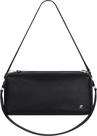 Courr&egrave;ges Medium Three Sixty Bag - unisex - Schoudertassen - Zwart - ONE Size - Leer - Tassen