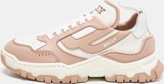 Bally Old Rose/white Leather Holden Sneakers