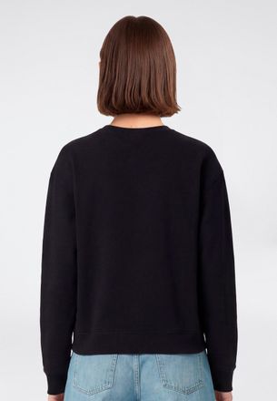 Champion Sweatshirt CHAMPION ICONS TONAL loose fit Terry crewneck sweatshirt, Damen, Gr. S, nbk, Obermaterial: 69% Baumwolle, 31% Polyester, normal, Rundhals, 