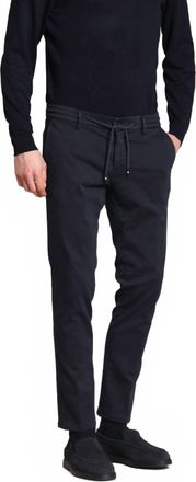 Mason's Milano Jogger Travel Chino Pant In Black