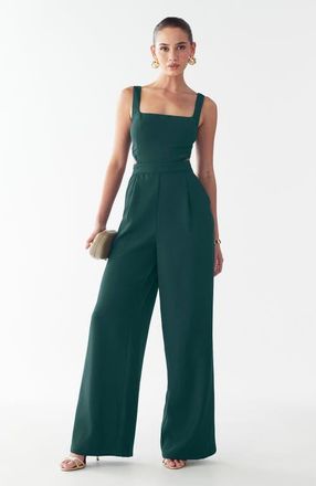 BWLDR Shae Jumpsuit in Emerald at Nordstrom, Size 8