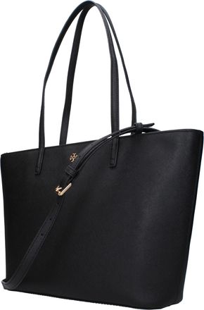 Tory Burch Womens Black Leather Shoulder Bag