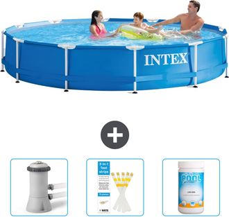 Intex Piscina Con Estructura Redonda - 366x76 Cm - 6-piezas Scb73