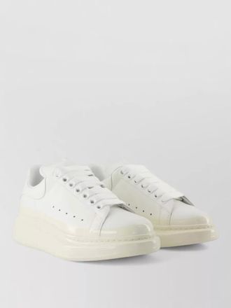 Alexander McQueen oversized leather sneakers smooth finish