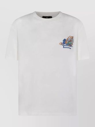 Etro embroidered logo cotton t-shirt