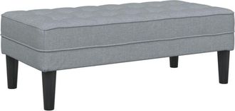 vidaXL Vidaxl - Banco Gris Claro 113 X 57 X 39 Cm Tela