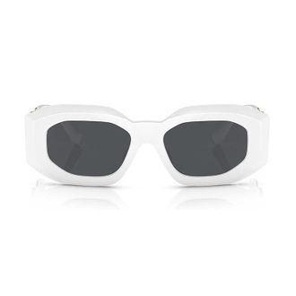 Versace VE4425U Oval Full Rim Sunglasses - White