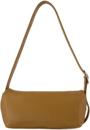 Jil Sander Leather Calfskin Shoulder Bag Khaki