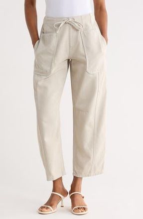 Scotch & Soda The Arc Barrel Leg Pull-On Pants in Mineral Grey at Nordstrom Rack, Size Large