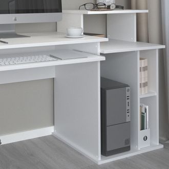 Vicco Escritorio Jan, Blanco, 130 X 55 Cm