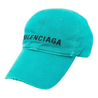 Balenciaga Logo Front Cap Petrol Blue 673319410B20360