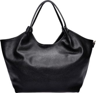 Isabella Rhea Zwart Rundleer Tas