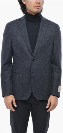 Corneliani CC COLLECTION Virgin Wool 2 Buttons Blazer with Patch Pocket size 56