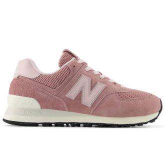 New Balance Womens 574 Sneakers In Alpha Pink/ White