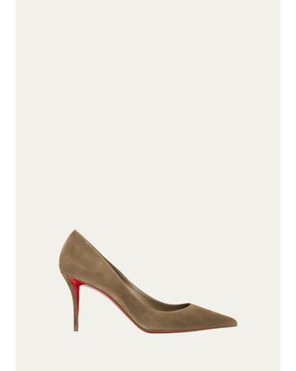 Christian Louboutin 80mm Miss Z Suede Pumps