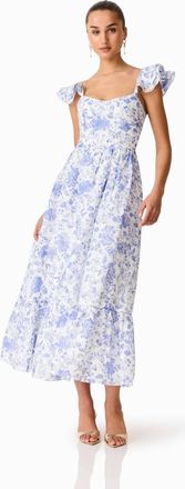 Elliatt Elin Midi Dress In Blue