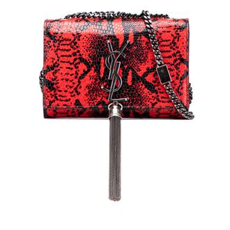 Saint Laurent Kate Kettingtas Met Franjes