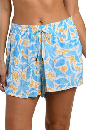 La Blanca Trinkets Cover-Up Shorts in Sky at Nordstrom, Size X-Small