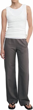 Enza Costa Supima Knit Easy Tank In White