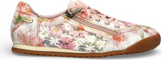 Laura Vita Tivanao 05 Floral Leather Trainers Sneaker Shoes