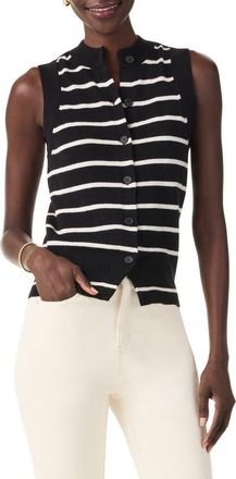 Nic+Zoe Stripe Essential Sweater Vest in Black Multi at Nordstrom Rack, Size X-Large
