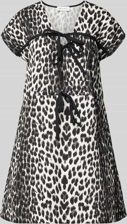 Oh April Minikleid mit V-Ausschnitt Modell Liv in Anthrazit Melange, Gr&ouml;&szlig;e XL