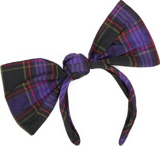 Red Valentino Hair Accessories, female, Purple, Size: ONE SIZE Bow Headband