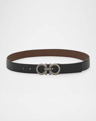 Ferragamo Men & apos;s Reversible Gancini-Buckle Belt