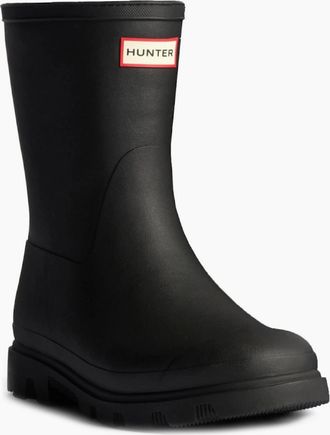 Hunter Mens Downpour Short Insulated Mens Wellingtons - Black - Size: 11