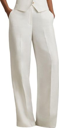 Reiss Lori Wide Leg Linen-Blend Trouser