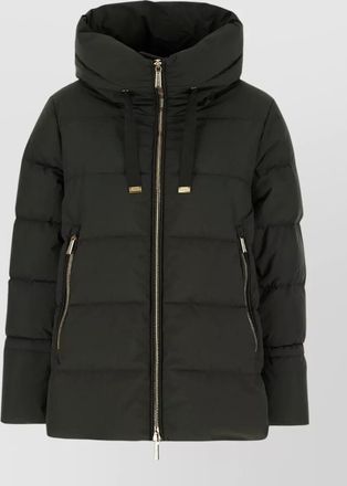 Moorer down hooded puffer jacket
