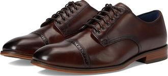 Stacy Adams William Cap Toe Lace-Up Mens Lace Up Wing Tip Shoes Brown : 10.5 M, Leather/Rubber
