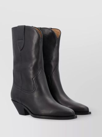 Isabel Marant leather lace-up mid-calf cowboy boots