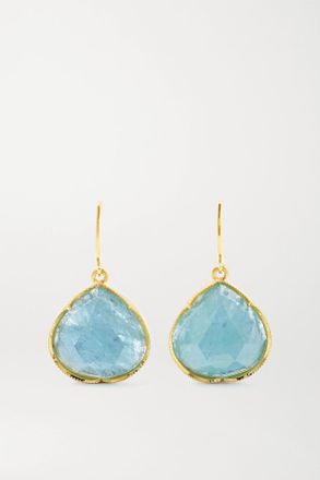 Irene Neuwirth Orecchini In Oro 18 Carati Con Acquemarine