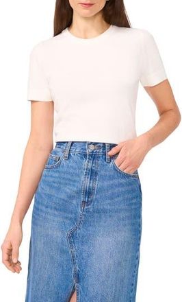 1.State Short Sleeve Cotton Sweater Top in Antique White at Nordstrom Rack, Size Xx-Small