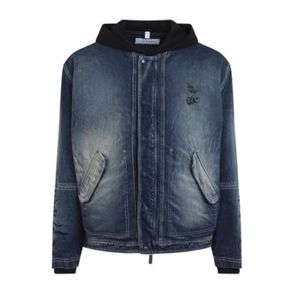 Off-white Heren Jas Kleding Blauw Ss 26 - Heren - Spijkerjassen - Blauw - M - Katoen - Jassen