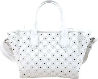 Emporio Armani Odette Tote S - Dames - Handtassen - Wit - ONE Size - Leer - Tassen