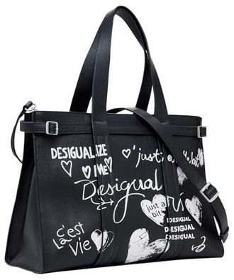 Sac Desigual PU Femme Sac à Main Desigual Femme PU Noir