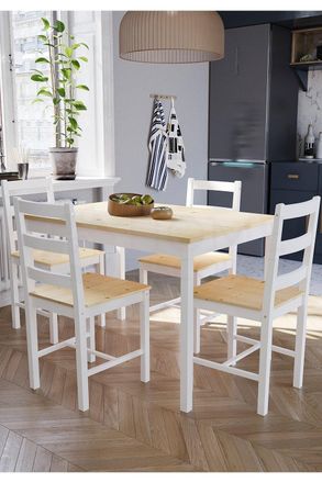 Home Discount Vida Designs Yorkshire 4 Seater Dining Set Solid Pine Furniture