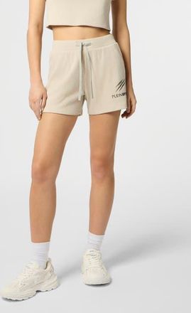 Plein Sport Ribbed Loose Fit Shorts Scratch Women in Offwhite at Nordstrom, Size X-Small