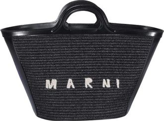 Marni Tropicalia Tote - Dames - Shoppers - Zwart - ONE Size - Katoen - Tassen