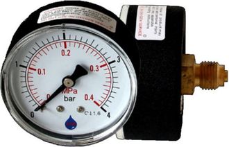 Aim Man&oacute;metro De 4 Bar, Entrada Trasera De 1/4, Dial De 63 Mm