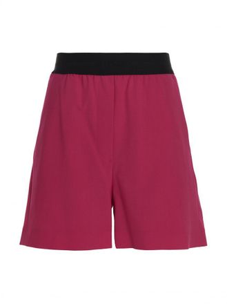 Msgm Fuchsia Wool bermuda shorts