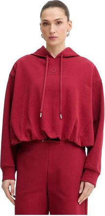 Trussardi Hooded Sweatshirt - Dames - Hoodies - Rood - M - Katoen - Hoodies & sweatvesten