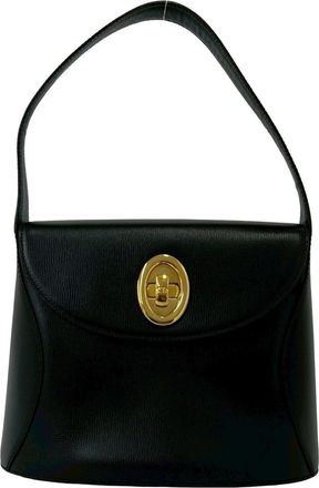 Dior Black Leather Handbag Tote Bag (Pre-Owned)