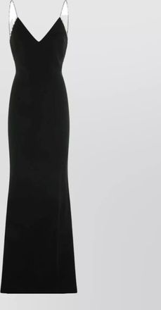 Tom Ford crystal-embellished sleeveless v-neck satin evening gown