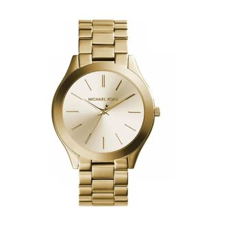 Michael Kors Slim Runway Horloge - Dames - Horloges - Geel - ONE Size - Accessoires