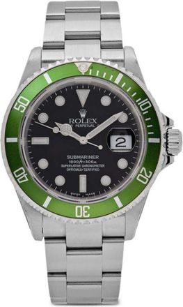 Rolex Submariner Date Kermit 40mm Pre-owned 2003 - Nero